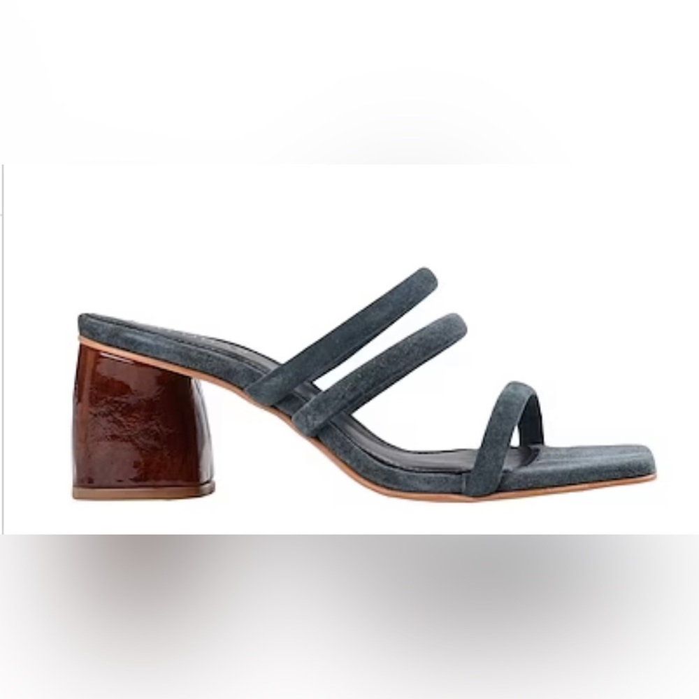 COPY - ALOHAS Suede Indiana Block-Heel Sandals Deep Jade Size EU 38 / US 7.5